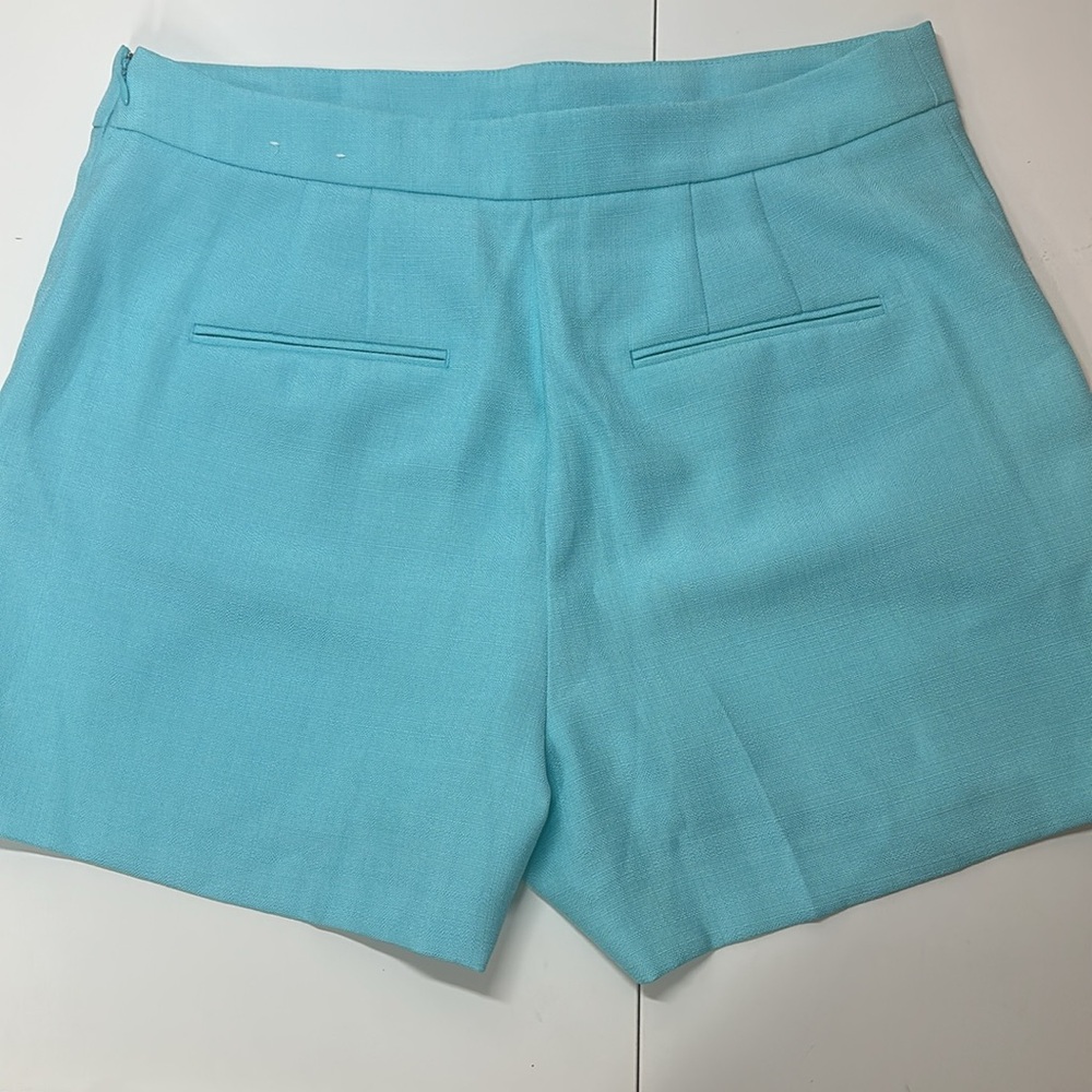 Ann Taylor The Side Zip Shorts Aqua Size 10 - Picture 2 of 9